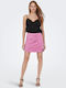 Mayra Σατέν Mini Φούστα Fuchsia Pink