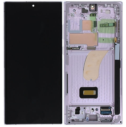 Samsung Screen with Touch Mechanism and Frame for Galaxy S23 Ultra (Lavender)