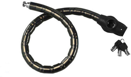 Moto Discovery Boa 160cm Motorcycle Chain Lock Motorcycle Chain Lock in Black