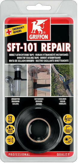 Griffon Self Vulcanizing Insulation Tape 25mm x 3m SFT-101 Black