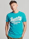 D2 Ovin Vintage Athletic T-shirt Turquoise