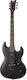 Schecter Demon S-II Elektrische Gitarre mit HH Tonabnehmerkonfiguration Matte Black
