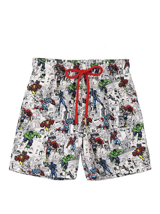 Cerda Marvel Kinder Badeanzug Badeshorts Weiß