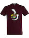 T-shirt Unisex " Space tea " Burgundy