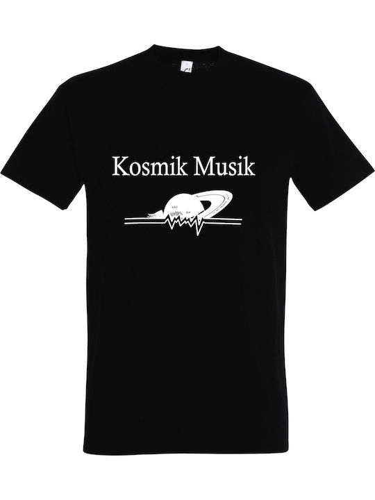 Tricou Unisex "Kosmik Musik" Negru