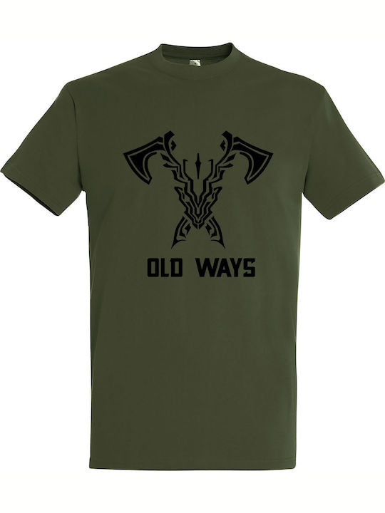 Tricou Unisex "Apex Legends The Old Ways" Army