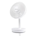 Eurolamp USB Office/Home Rotating Fan Rechargeable Battery 2200mAh White 9W 300-20508