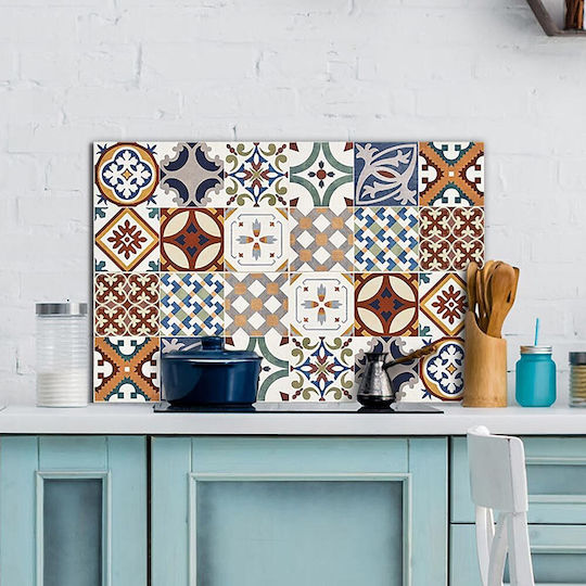 3D Wandpaneele Selbstklebend Rote Azulejos Mehrfarbig 3D Wandpaneele Selbstklebend Rote Azulejos Mehrfarbig