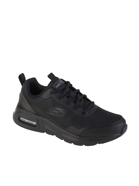 Skechers Skech-Air Court Ανδρικά Sneakers Μαύρα