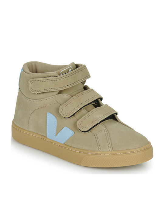 Kinder Sneakers Hoch mit Klettverschluss Beige
