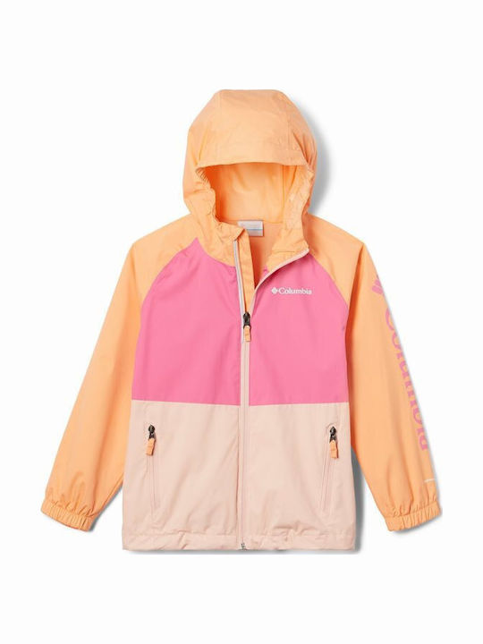 Kids' Casual Jacket Short with Hood Orange DALBY SPRINGS