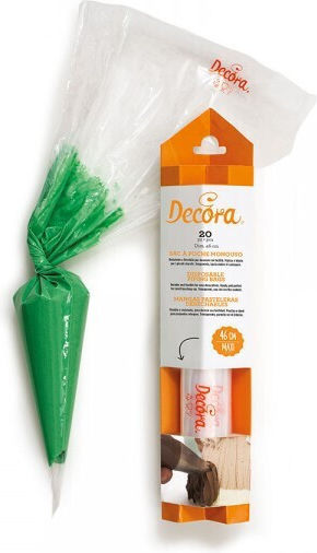 Decora Σακούλα Κορνέ Ζαχαροπλαστικής από Σιλικόνη 40cm 24τμχ 020.03.172