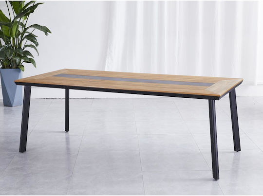 Tisch Stabil Ruacana Grey / Walnut 200x90x73cm