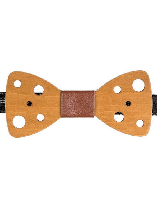 Brown Wooden Bow Tie Mom & Dad 41011240 - Brown