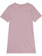 Καλοκαιρινό Mini Αθλητικό Φόρεμα T-shirt Κοντομάνικο Ροζ