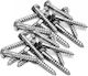 Helix Coach Screw Hexagon Galvanized DIN 571 with Diameter M10 and Length 120mm 100pcs