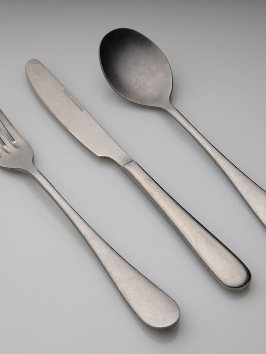 Dinox 60-Piece Stainless Steel 18/10 Silver Cutlery Set