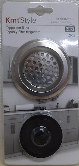 KMT Style Φίλτρα Νεροχύτη Inox Παλύχρωμα 2τμχ