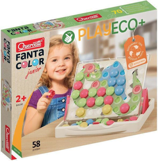 Quercetti Plastic Construction Toy Eco Fantacolor Dinosaur for Children 2+ years+ Years