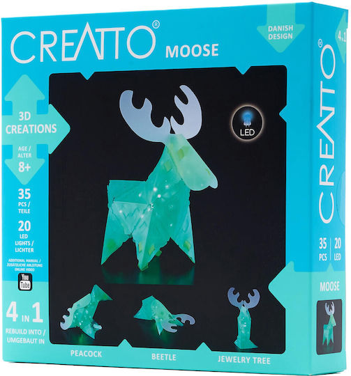 Kosmos Παιχνίδι Κατασκευών Πλαστικό Creatto Moose 4 in 1 για Παιδιά 8+ Ετών