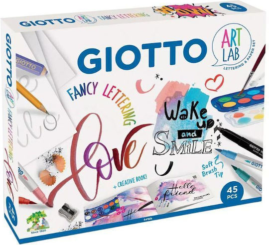 Giotto Art Lab Fanci Lettering Σετ Ζωγραφικής 45τμχ