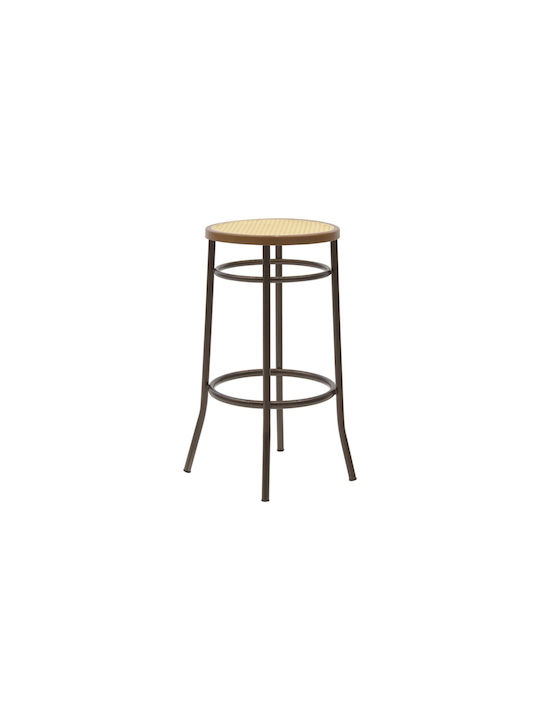 Hocker Bar Metall Wien Braun 40x40x77cm