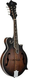 Ortega Căști Mandolină RMF30-WB cu Corp Plat Whiskey Burst Satin