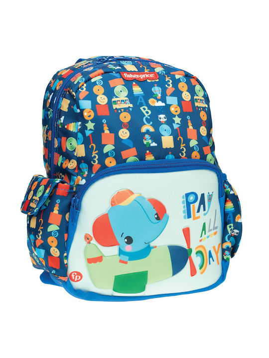 Fisher Price Airplane School Bag Backpack Kindergarten in Blue color 12lt