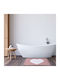 Das Home Bath Mat Cotton 0678 420750800678 White, Pink 50x80cm
