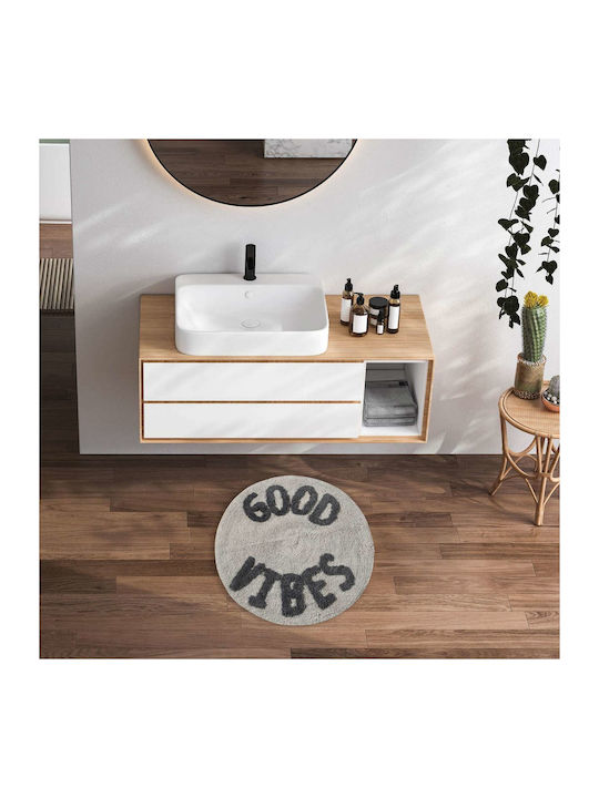 Das Home Badematte Baumwolle Rund 0682 42076090...