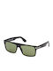 Tom Ford Men's Sunglasses with Black Horn-Rimmed Frame and Green Gradient Lens TF0999 01N