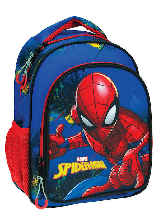 Gim Spiderman Blue Net School Bag Backpack Kindergarten in Blue color 12lt