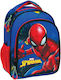 Gim Spiderman Blue Net School Bag Backpack Kindergarten in Blue color 12lt