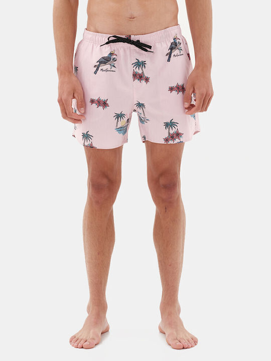 Emerson Men's Swimwear Shorts Pink with Patterns