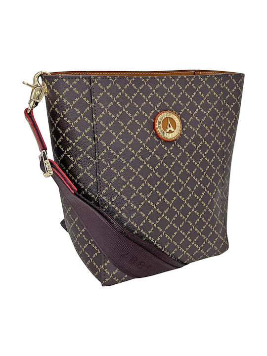 La tour Eiffel Women's Brown Crossbody Bag