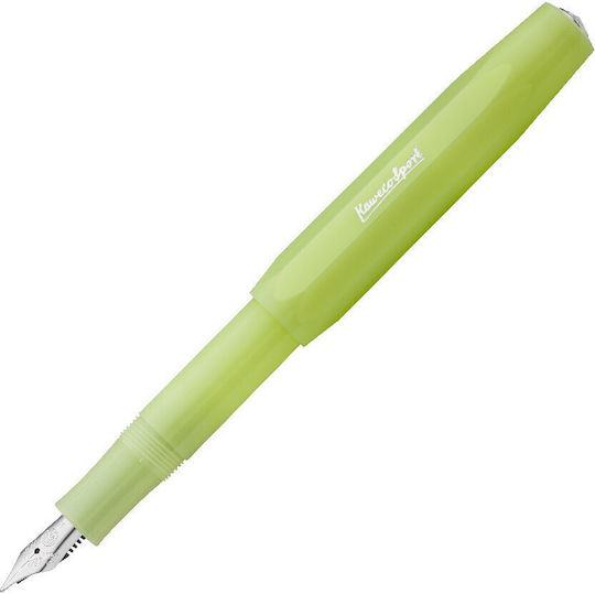 Kaweco Frosted Sport Stilou Medium Verde din Plastic Lime