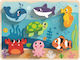 Holz Kinder Steckpuzzle Sea Animals für 1+ Jahre 7pcs Tooky Toys