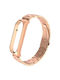 Curea Oțel inoxidabil Rose Gold (Mi Band 3/Mi Smart Band 4)