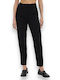 Vero Moda Women's High-waisted Fabric Trousers in Relaxed Fit Black