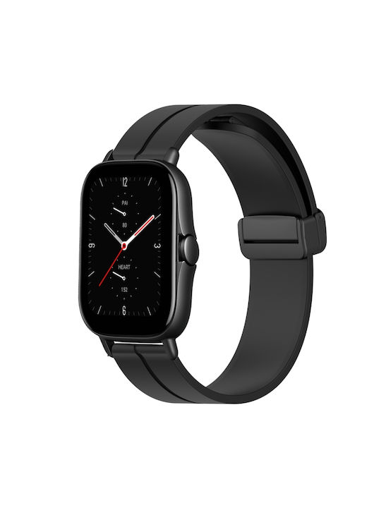 D Buckle Armband Silikon Schwarz (Amazfit GTS 3)