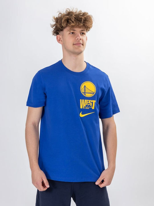 NBA Golden State Warriors Essentials Rush Tricou sport Albastru