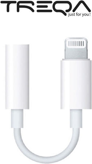 Treqa CA-1052 Lightning Männlich Zu 3.5mm Weiblich Weiß