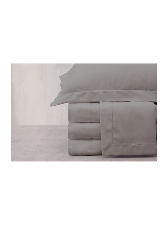 Makis Tselios Home Sheet Sets Queen 240x260cm. Azour 6 Silver 4pcs