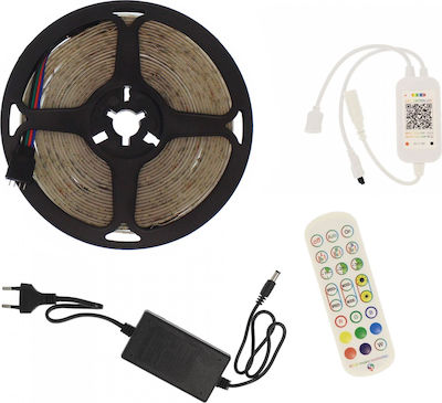 RZ-0010 Waterproof LED Strip Power Supply 12V RGB Length 5m with Remote Control SMD5050