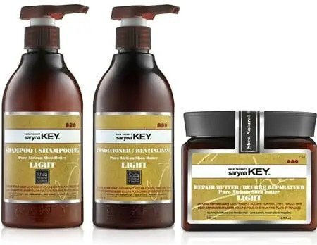 Saryna Key Damage Repair Lightweight Trio Full Pack Hair Care Set for Reconstruction & Nourishment for Fine Hair with Shampoo, Mask and Conditioner 3pcs