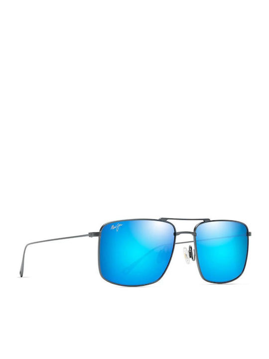 Maui Jim Aeko Мъжки Слънчеви Очила със Сребърна...