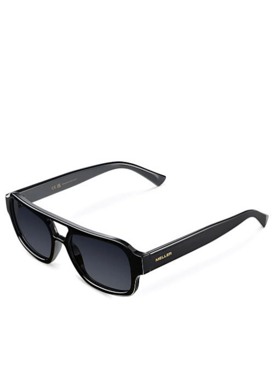 Meller Shipo Sunglasses with All Black Plastic Frame and Gray Polarized Lens SP-TUTCAR