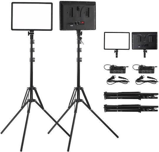 Visico LED-50A Continuous Lighting Kit 3200 - 5600K 50W with Luminance Lux 500 Lux