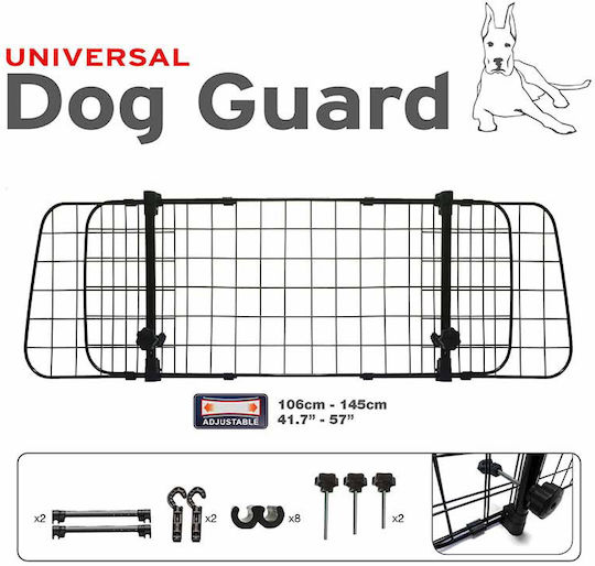 Swiss Drive Swiss Drive Divider Car for Dog 106x145x30cm Silver