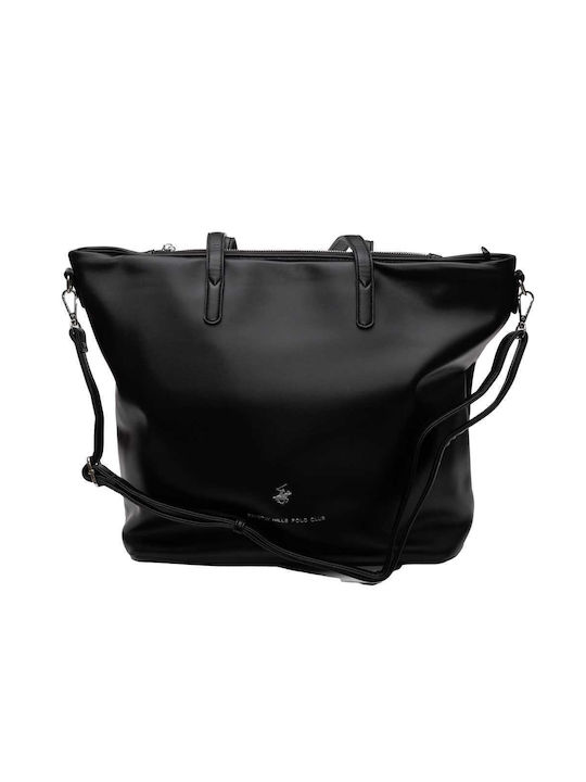 Beverly Hills Polo Club Women's Bag Shopper Shoulder Black